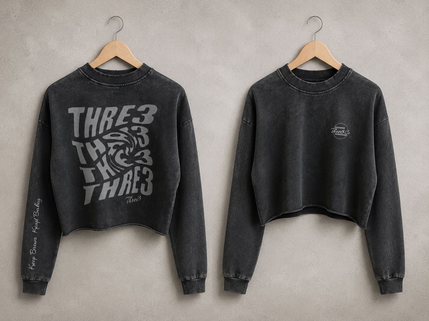 THRE3 CO. Crewneck Sweater